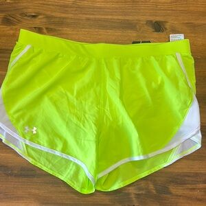 Under Armour Women's Bright Lime Athletic Shorts NWT SIZE XL